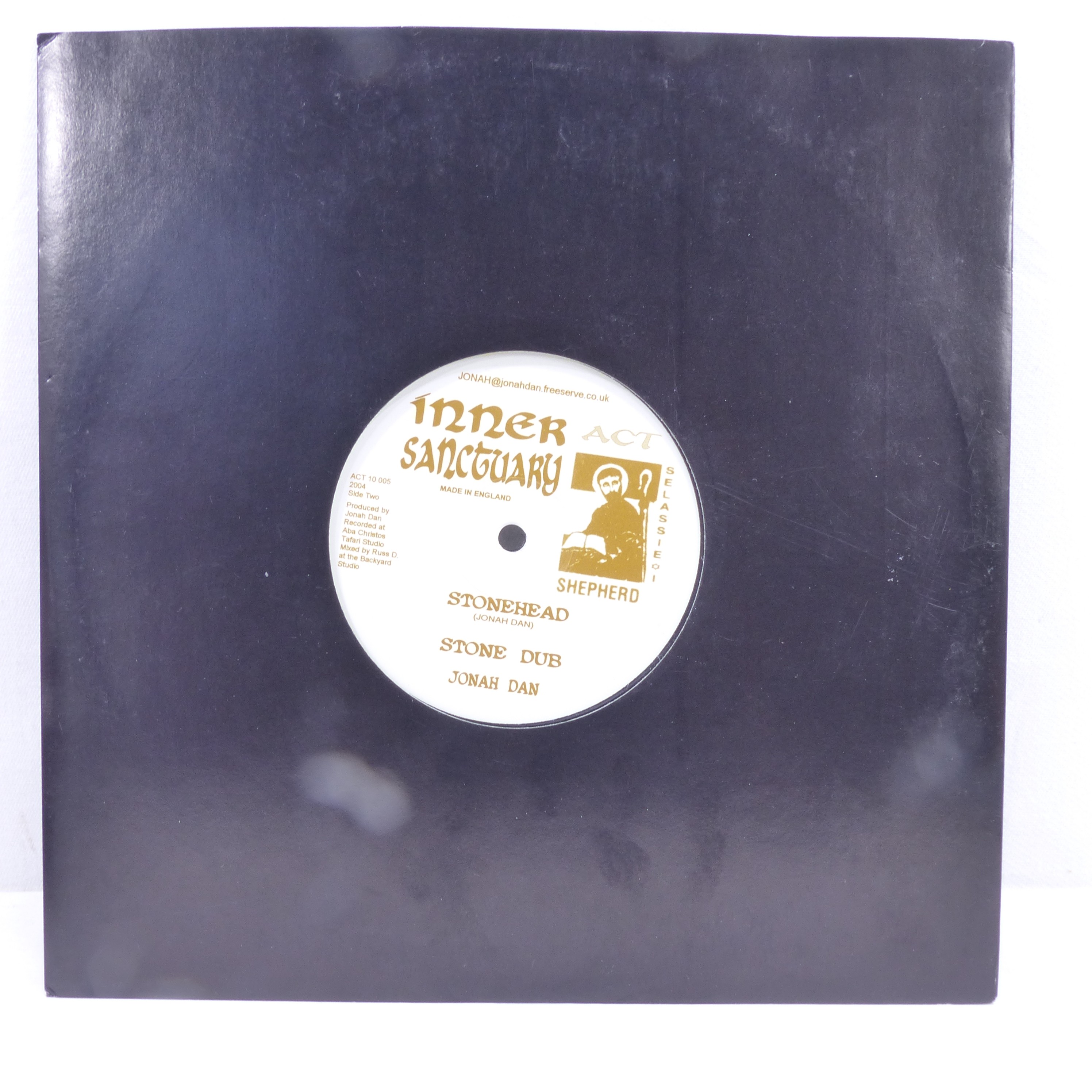 Vinyle 45T Jonah Dan / Feel The Vibe Stonehead - Inner Sanctuary 2004 État correct - Vue 2 - 